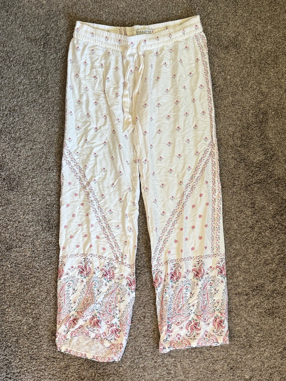 PJ Salvage Paisley Cotton Pants